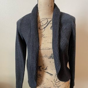 Charcoal open knit sweater